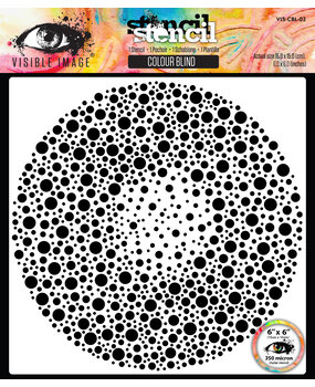 Visible Image Colour Blind 6x6 Inch Stencil (VIS-CBL-02)