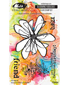 Visible Image Blooming Fabulous 4x6 Inch Stamp Set (VIS-FAB-01)