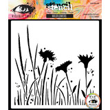 Visible Image Wildflowers 6x6 Inch Stencil (VIS-WFL-02)