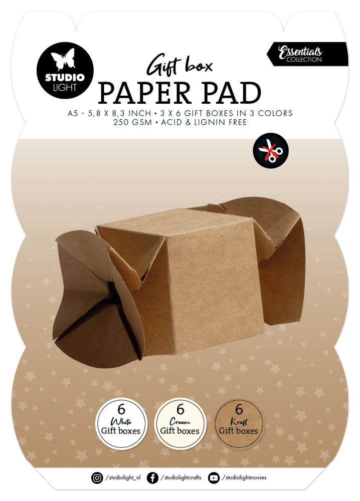 Studio Light Candy Box Christmas Gift Box Paper Pad (SL-ES-GBPP356) Studio Light Candy Box Christmas Gift Box Paper Pad (SL-ES-GBPP356)