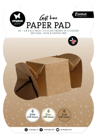 Studio Light Candy Box Christmas Gift Box Paper Pad (SL-ES-GBPP356) Studio Light Candy Box Christmas Gift Box Paper Pad (SL-ES-GBPP356)