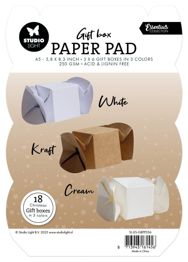 Studio Light Candy Box Christmas Gift Box Paper Pad (SL-ES-GBPP356) Studio Light Candy Box Christmas Gift Box Paper Pad (SL-ES-GBPP356)