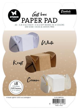 Studio Light Candy Box Christmas Gift Box Paper Pad (SL-ES-GBPP356) Studio Light Candy Box Christmas Gift Box Paper Pad (SL-ES-GBPP356)