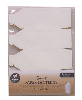 Studio Light Snowman Christmas Die-cut Paper Lanterns (SL-ES-PS54) Studio Light Snowman Christmas Die-cut Paper Lanterns (SL-ES-PS54)