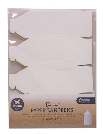 Studio Light Snowman Christmas Die-cut Paper Lanterns (SL-ES-PS54) Studio Light Snowman Christmas Die-cut Paper Lanterns (SL-ES-PS54)