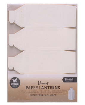 Studio Light Gingerbread Man Christmas Die-cut Paper Lanterns (SL-ES-PS53)