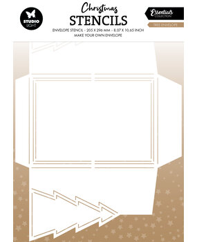 Studio Light Tree Envelope Christmas Stencil (SL-ES-STEN07)
