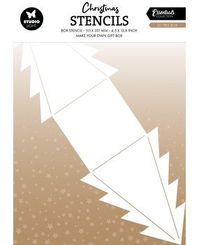 Studio Light 3D Tree Box Christmas Stencil (SL-ES-STEN08) Studio Light 3D Tree Box Christmas Stencil (SL-ES-STEN08)