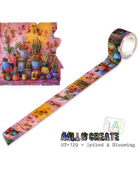 Aall and Create Layer-It-Up Washi Tape 25mm 10m Spiked & Blooming (AALL-MT-129) Aall and Create Layer-It-Up Washi Tape 25mm 10m Spiked & Blooming (AALL-MT-129)