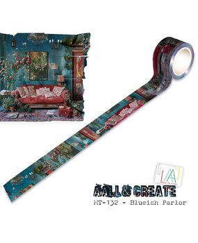 Aall and Create Layer-It-Up Washi Tape 25mm 10m Blueish Parlor (AALL-MT-132) Aall and Create Layer-It-Up Washi Tape 25mm 10m Blueish Parlor (AALL-MT-132)