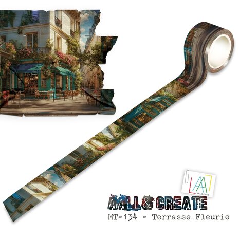 Aall and Create Layer-It-Up Washi Tape 25mm 10m Terrasse Fleurie (AALL-MT-134) Aall and Create Layer-It-Up Washi Tape 25mm 10m Terrasse Fleurie (AALL-MT-134)