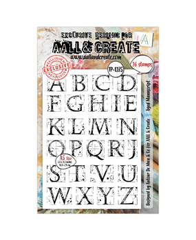 Aall and Create Stamp Set A5 Aged Manuscript (AALL-TP-1275) Aall and Create Stamp Set A5 Aged Manuscript (AALL-TP-1275)