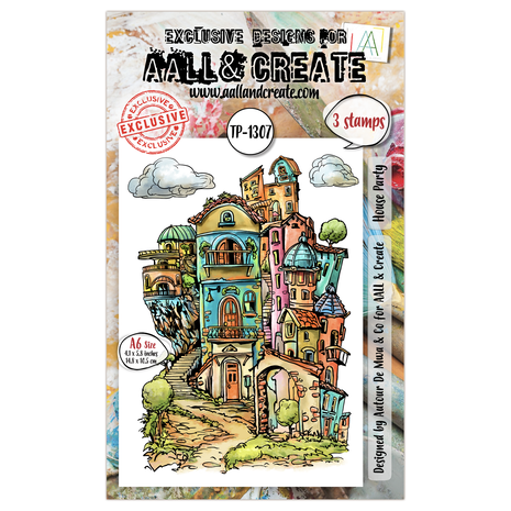 Aall and Create AALLtropolis Stamp Set A6 House Party (AALL-TP-1307) Aall and Create AALLtropolis Stamp Set A6 House Party (AALL-TP-1307)