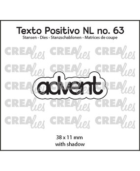 Crealies Texto Positivo Stansen Dutch Advent (POSNL63)