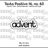 Crealies Texto Positivo Stansen Dutch Advent (POSNL63)