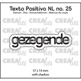 Crealies Texto Positivo Dies Dutch Gezegende (POSNL25)