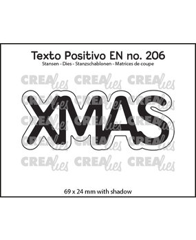 Crealies Texto Positivo Dies English Xmas (POSEN206)