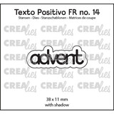 Crealies Texto Positivo Dies French Advent (POSFR14)
