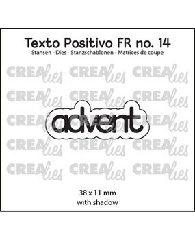 Crealies Texto Positivo Stansen French Advent (POSFR14)
