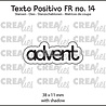 Crealies Texto Positivo Dies French Advent (POSFR14)