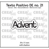 Crealies Texto Positivo Stansen German Advent (POSDE21)