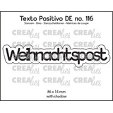 Crealies Texto Positivo Stansen German Weihnachtspost (POSDE116)