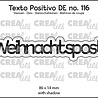 Crealies Texto Positivo Stansen German Weihnachtspost (POSDE116)