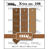 Crealies X-tra Stansen Puntige Labels Glad (Xtra108)