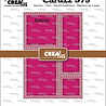 Crealies Cardzz Dies Postage Stamp Frame Rectangular Odette (CLCZ579)