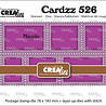 Crealies Cardzz Dies Postage Stamp Frame Slimline Nicole (CLCZ526)