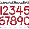 Crealies For Journalzz & Plannerzz Dies No. 4 Numbers XL (CLJPXL610) Crealies For Journalzz & Plannerzz Dies No. 4 Numbers XL (CLJPXL610)