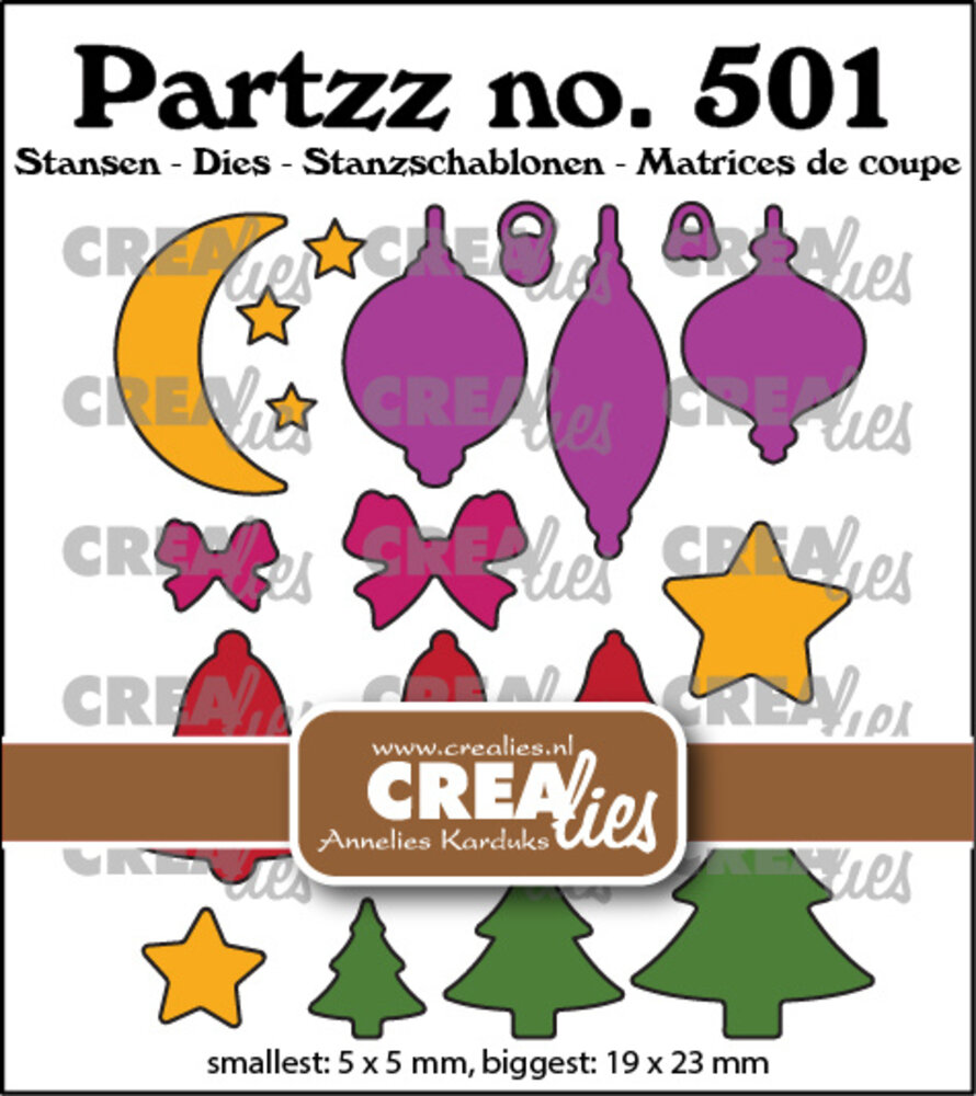 Crealies Partzz Stansen Mini Kerst (CLPartzz501)