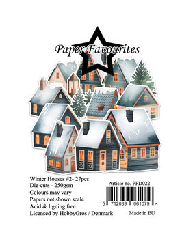Paper Favourites Die-Cuts A7 Winter Houses #2 (27pcs) (PFD022)