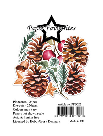 Paper Favourites Die-Cuts A7 Pinecones (24pcs) (PFD023)