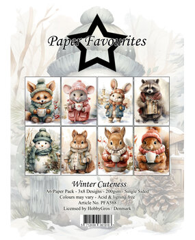 Paper Favourites Winter Cuteness A6 Paper Pad (PFA588)