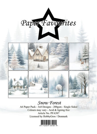 Paper Favourites Snow Forest A6 Paper Pad (PFA587)