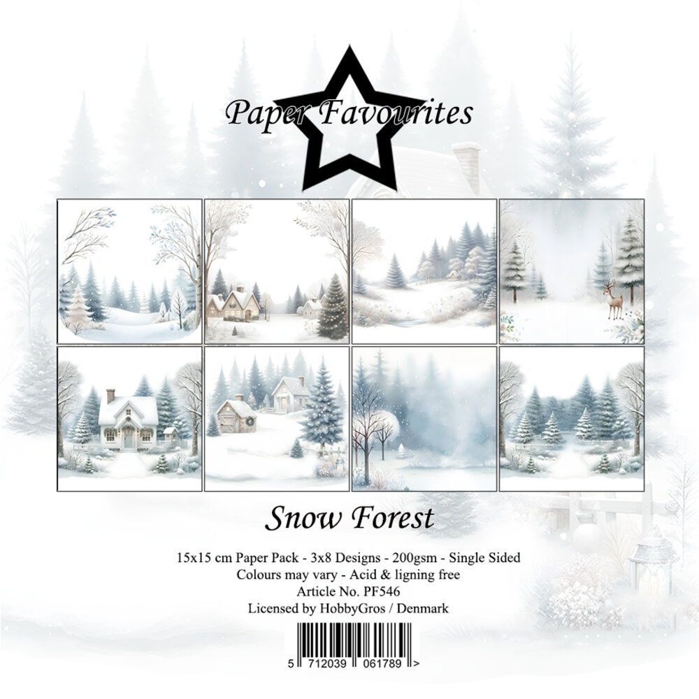 Paper Favourites Snow Forest 6x6 Inch Paper Pad (PF546)