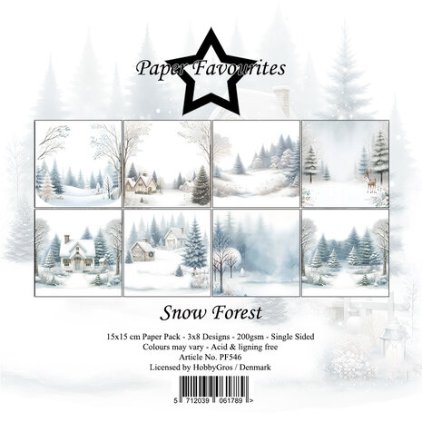 Paper Favourites Snow Forest 6x6 Inch Paper Pad (PF546)