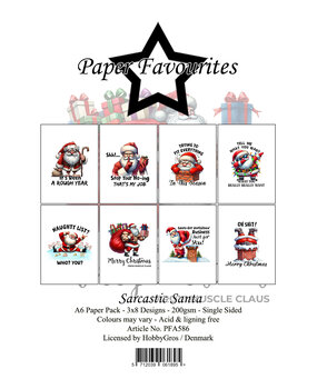 Paper Favourites Sarcastic Santa A6 Paper Pad (PFA586)