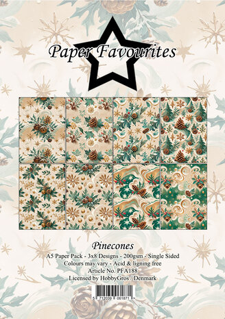 Paper Favourites Pinecones A5 Paper Pad (PFA188)