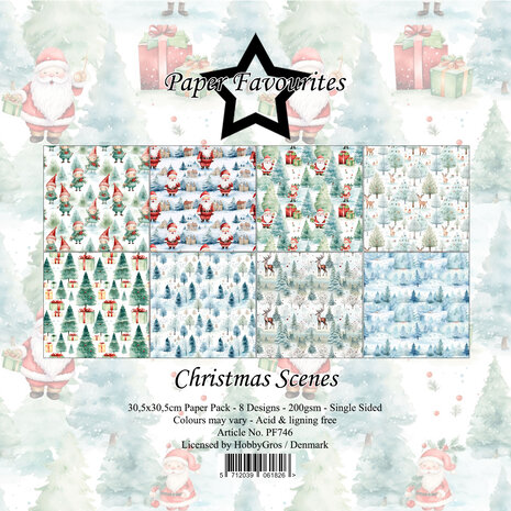 Paper Favourites Christmas Scenes 12x12 Inch Paper Pad (PF746)