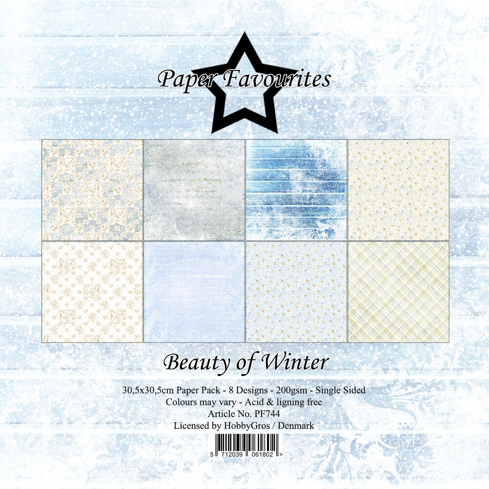 Paper Favourites Beauty of Winter 12x12 Inch Paper Pad (PF744)