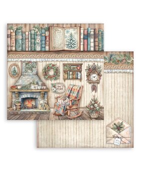 Stamperia The Owl's House 12x12 Inch Paper Sheet Fireplace (10 pcs) (SBB1088) Stamperia The Owl's House 12x12 Inch Paper Sheet Fireplace (10 pcs) (SBB1088)