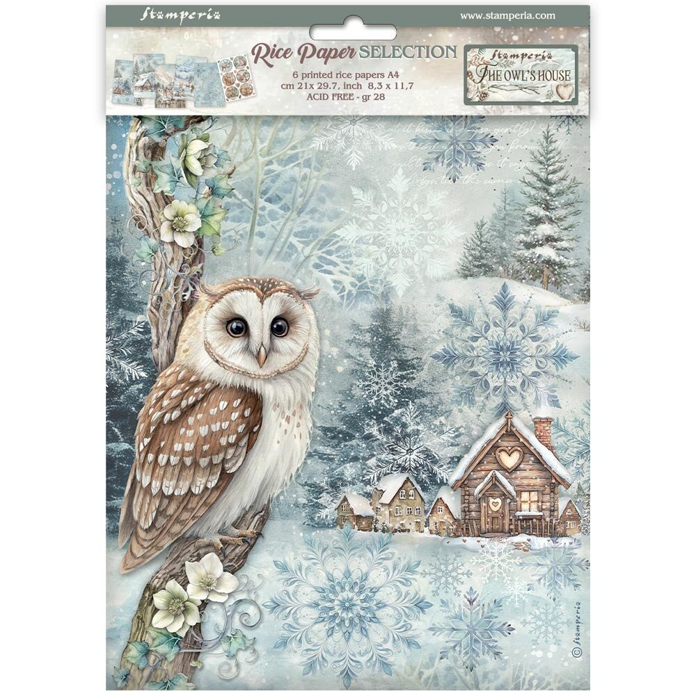 Stamperia The Owl's House A4 Rice Paper Selection (6pcs) (DFSA4XOH) Stamperia The Owl's House A4 Rice Paper Selection (6pcs) (DFSA4XOH)