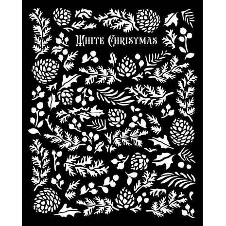 Stamperia The Owl's House Thick Stencil 20x25cm Pine Cones (KSTD185) Stamperia The Owl's House Thick Stencil 20x25cm Pine Cones (KSTD185)