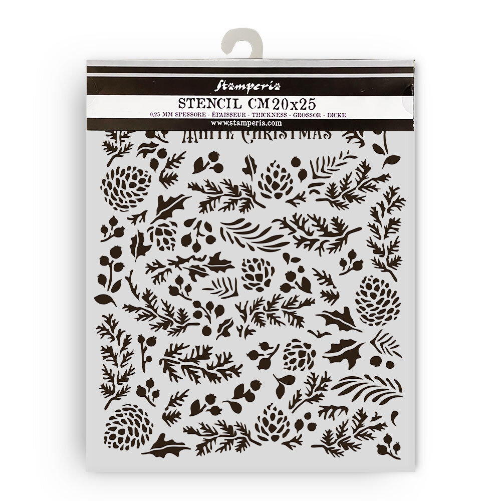 Stamperia The Owl's House Thick Stencil 20x25cm Pine Cones (KSTD185) Stamperia The Owl's House Thick Stencil 20x25cm Pine Cones (KSTD185)
