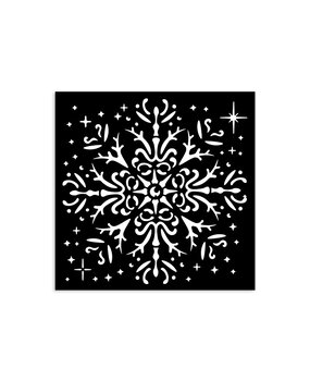 Stamperia The Owl's House Thick Stencil 12x12cm Snowflake (KSTDS52)