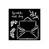 Stamperia The Owl's House Thick Stencil 12x12cm Letter (KSTDS53)