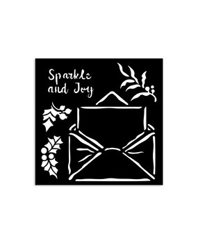 Stamperia The Owl's House Thick Stencil 12x12cm Letter (KSTDS53)