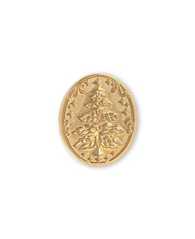 Stamperia The Owl's House Handle with Oval Seal Christmas Tree Wax and Seals (WAX04)